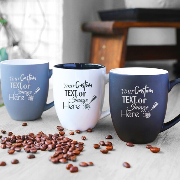 Personalized Coffee Mug 16oz with Bulk Pricing - Great for Custom Business Gifts, Corporate Gifts, Promotional Gifts, Office Gifts