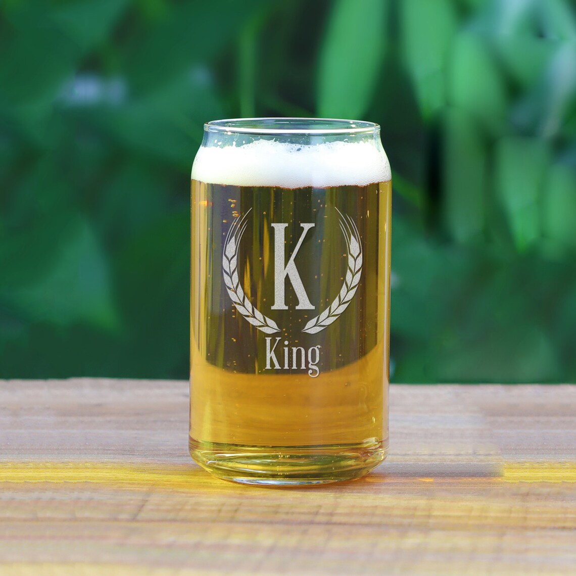 Personalized Beer Glass With Initial and Last Name Etsy