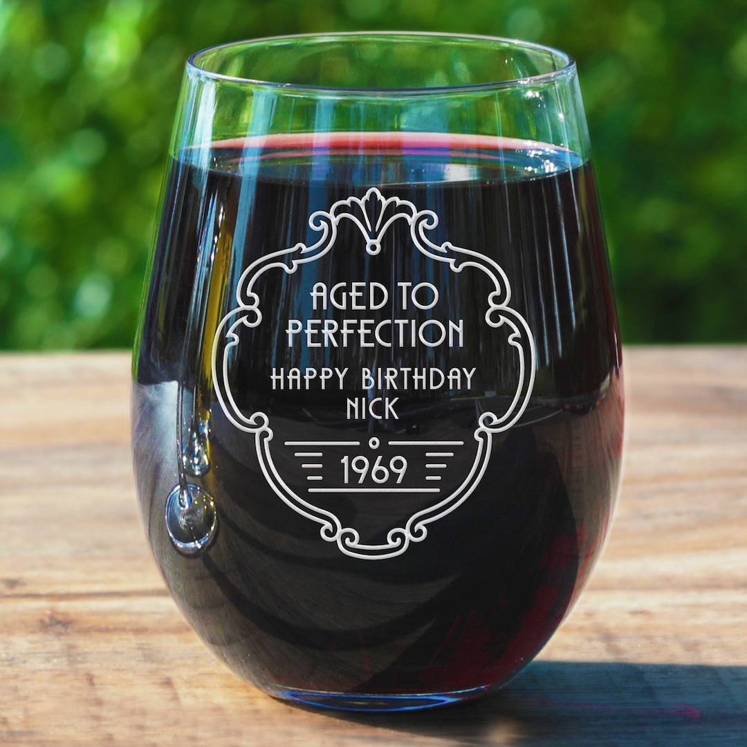 Words 'n' Wishes Male Birthday Card, General Card For Men, Red Wine And