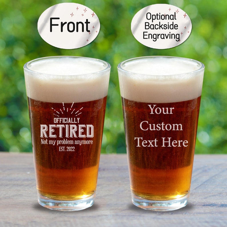 Retirement Gifts for Men 2022 Retired Not My Problem Beer Etsy