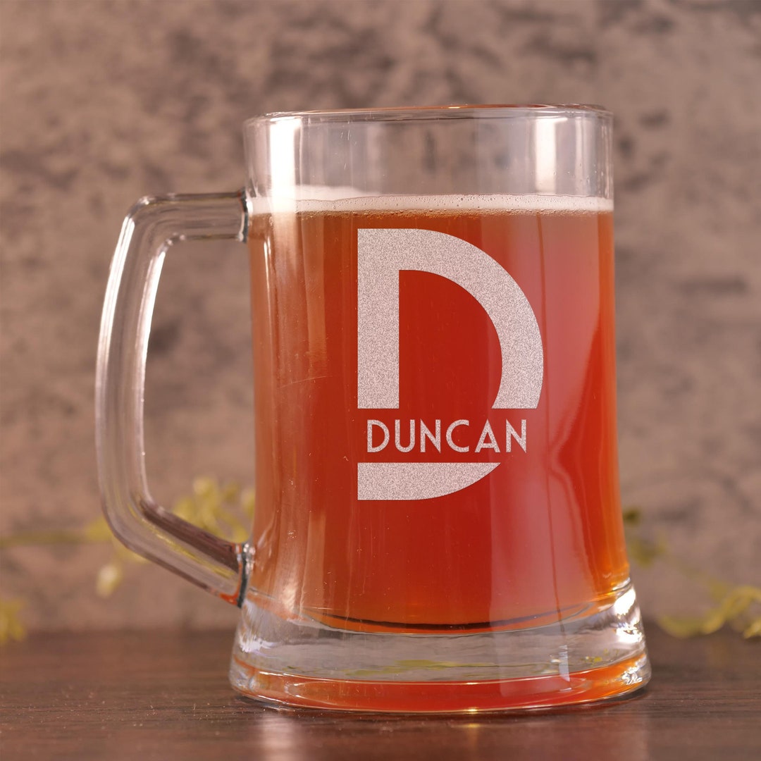 Personalized Engraved Monogrammed Beer Mug Custom Beer Mug Etsy