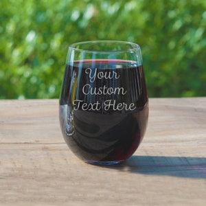 Custom Text Wine Glasses Personalized Engraved Wine Glass Perfect for Bridesmaids Proposal, Wedding Party Gifts, Birthday or Funny Gift image 6