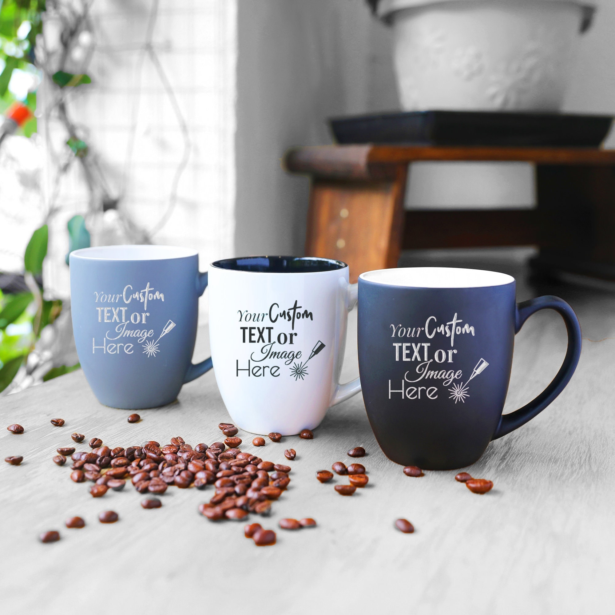 Best Coffee Mugs Ceramic Bamboo Personalized White Wholesale