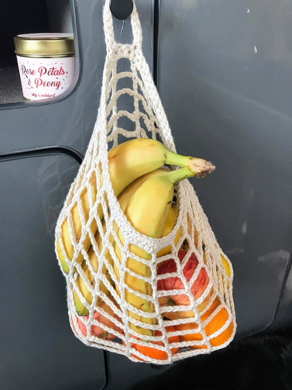 RV Crochet Fruit Mesh Bag 100 Cotton Fruit Storage Motorhomes Camping Etsy