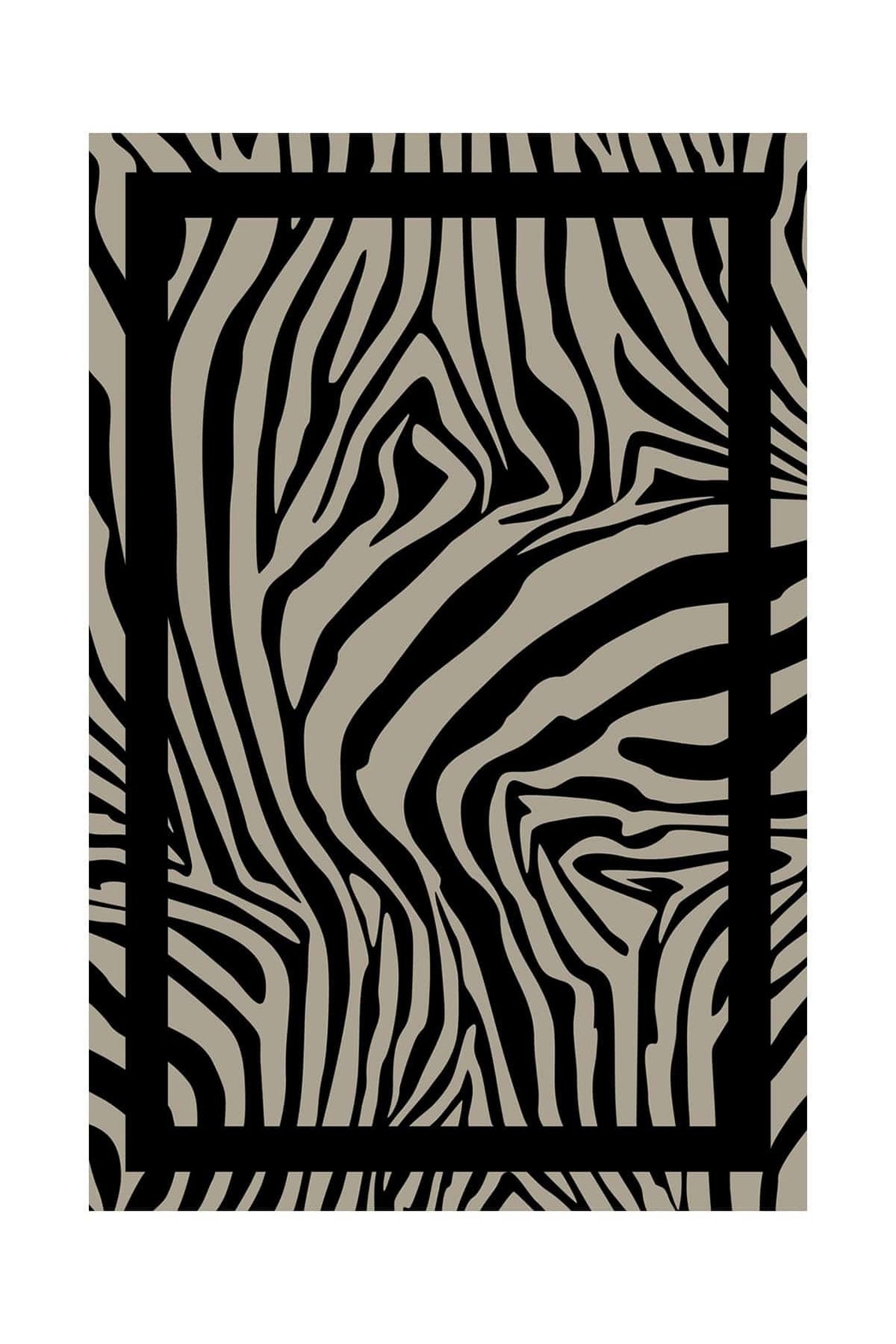Schwarze Creme Zebra Wohnzimmer Teppich Teppich türkische | Etsy