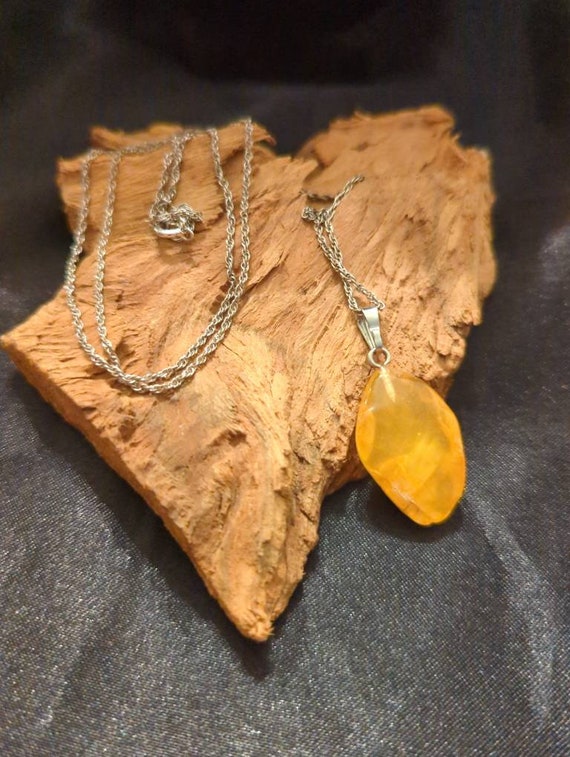 Yellow Yolk Lithuanian Baltic Amber pendant