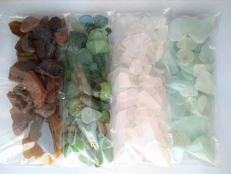Sea Glass Colour Mix for Decor Crafts & Jewellery 400 grams image 0