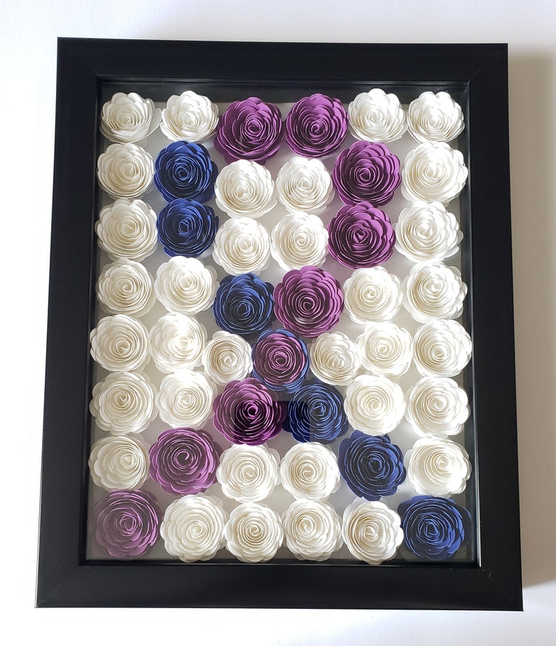 Custom shadow box Awareness Ribbon 39 color variations of Etsy