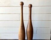 Primitive Wood Indian Clubs Exercise Clubs Wooden Juggling Pin
