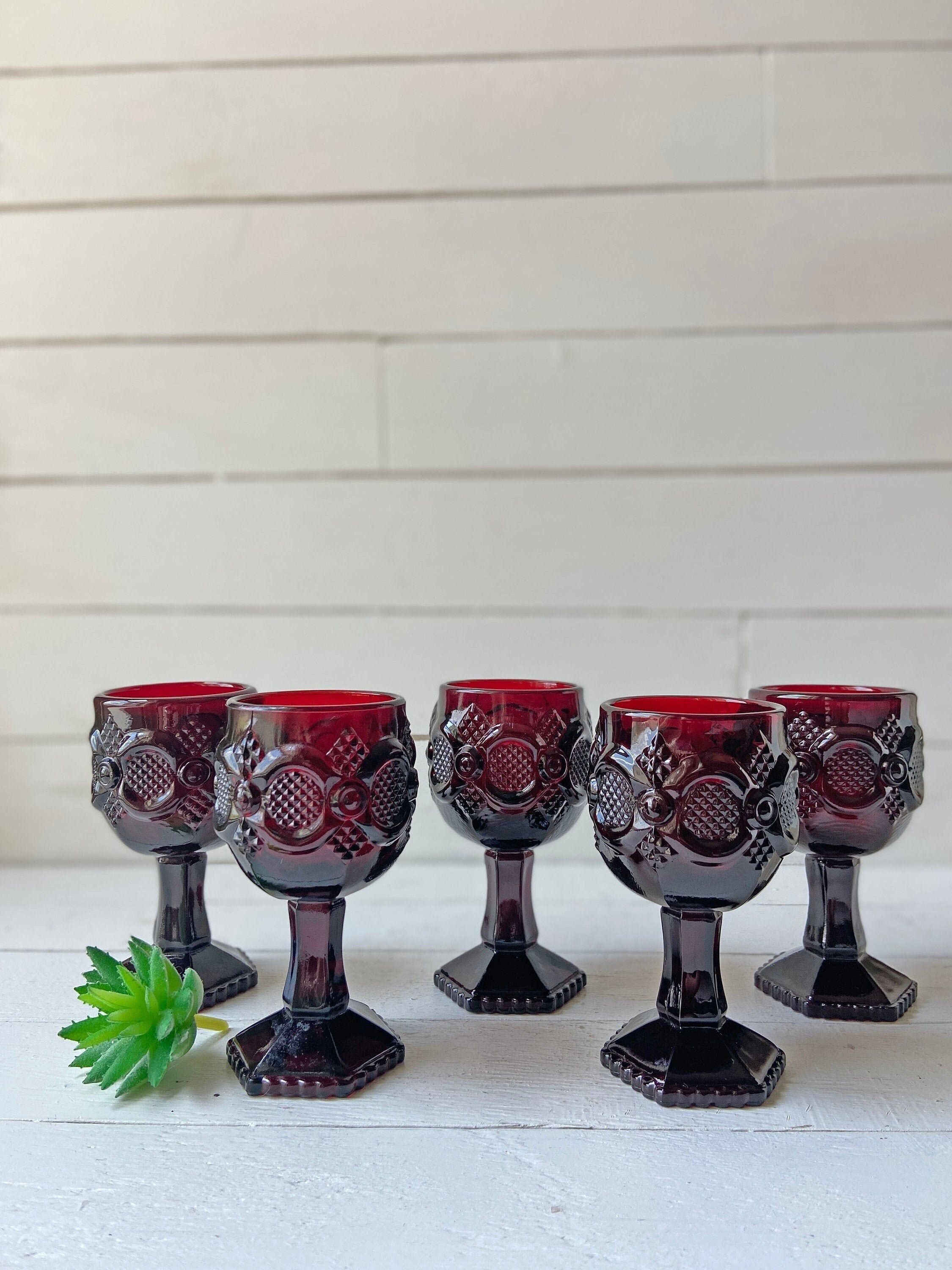 Ruby Red Water Goblets for sale Only 2 left at 75