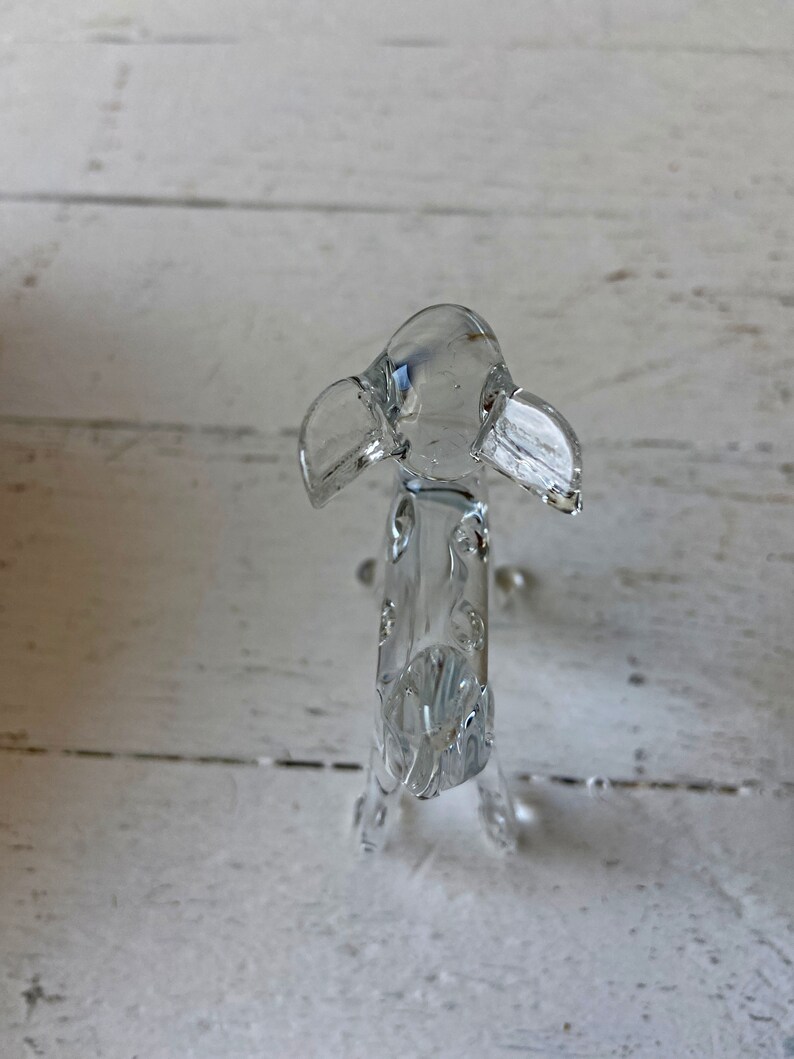 Vintage Baby Glass Deer, Glass Fawn // Glass Forest Animals, Deer Lover, Collector // Perfect Gift image 6