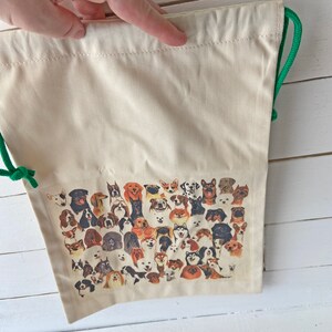 Vintage Dog Mural, Pop Art Satchel, Dog Canvas Tote, Pouch // Dog Collector, Lover // Dog Purse // Perfect Gift image 4