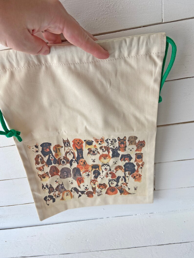 Vintage Dog Mural, Pop Art Satchel, Dog Canvas Tote, Pouch // Dog Collector, Lover // Dog Purse // Perfect Gift image 4