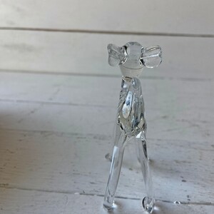 Vintage Baby Glass Deer, Glass Fawn // Glass Forest Animals, Deer Lover, Collector // Perfect Gift image 5