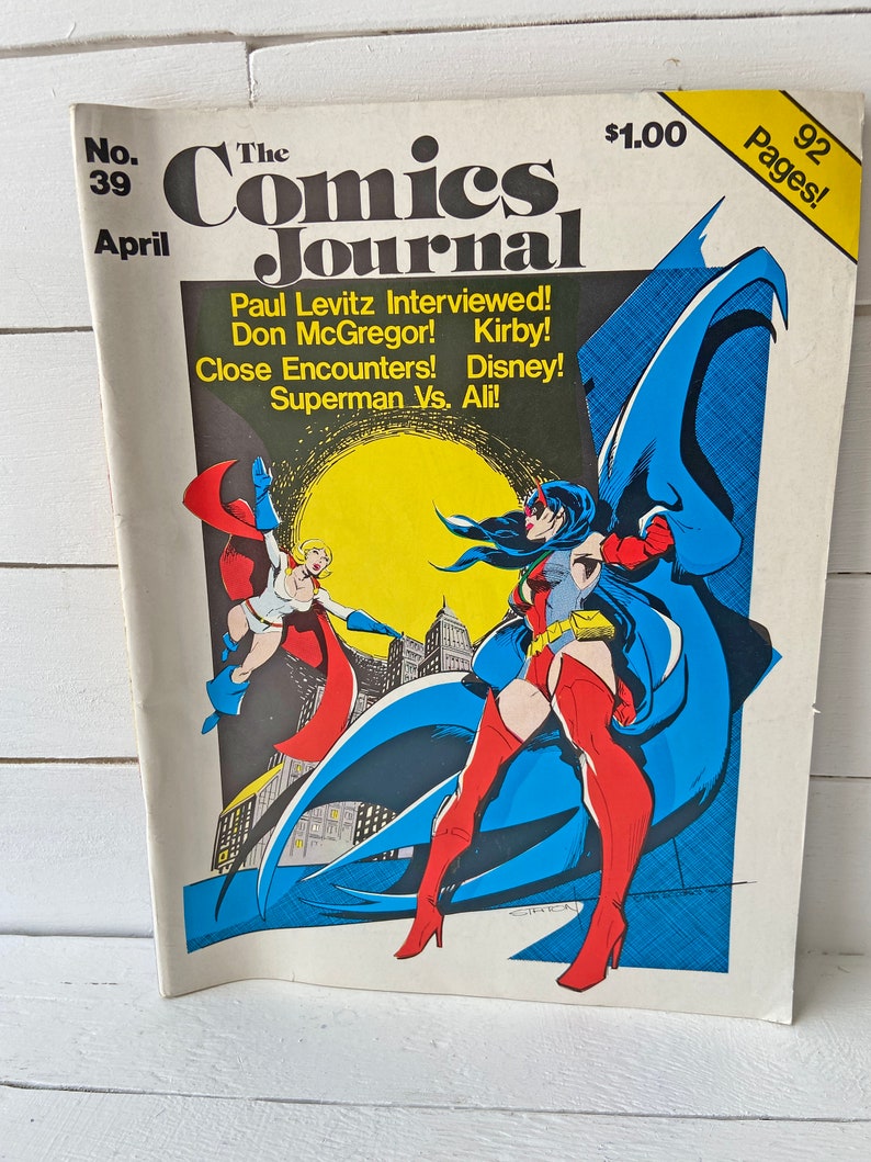Vintage 1978 Comics Journal Magazine 39 Wonderwoman, Superman, Steve Reeves // Vintage Star Wars Memorabilia Collector // Gift image 2