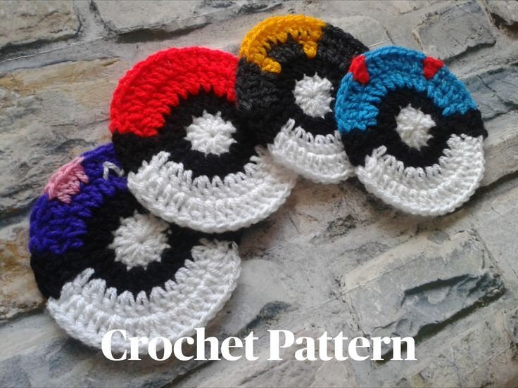 K Hook Creations - Speed Crochet – Pokeball Pattern