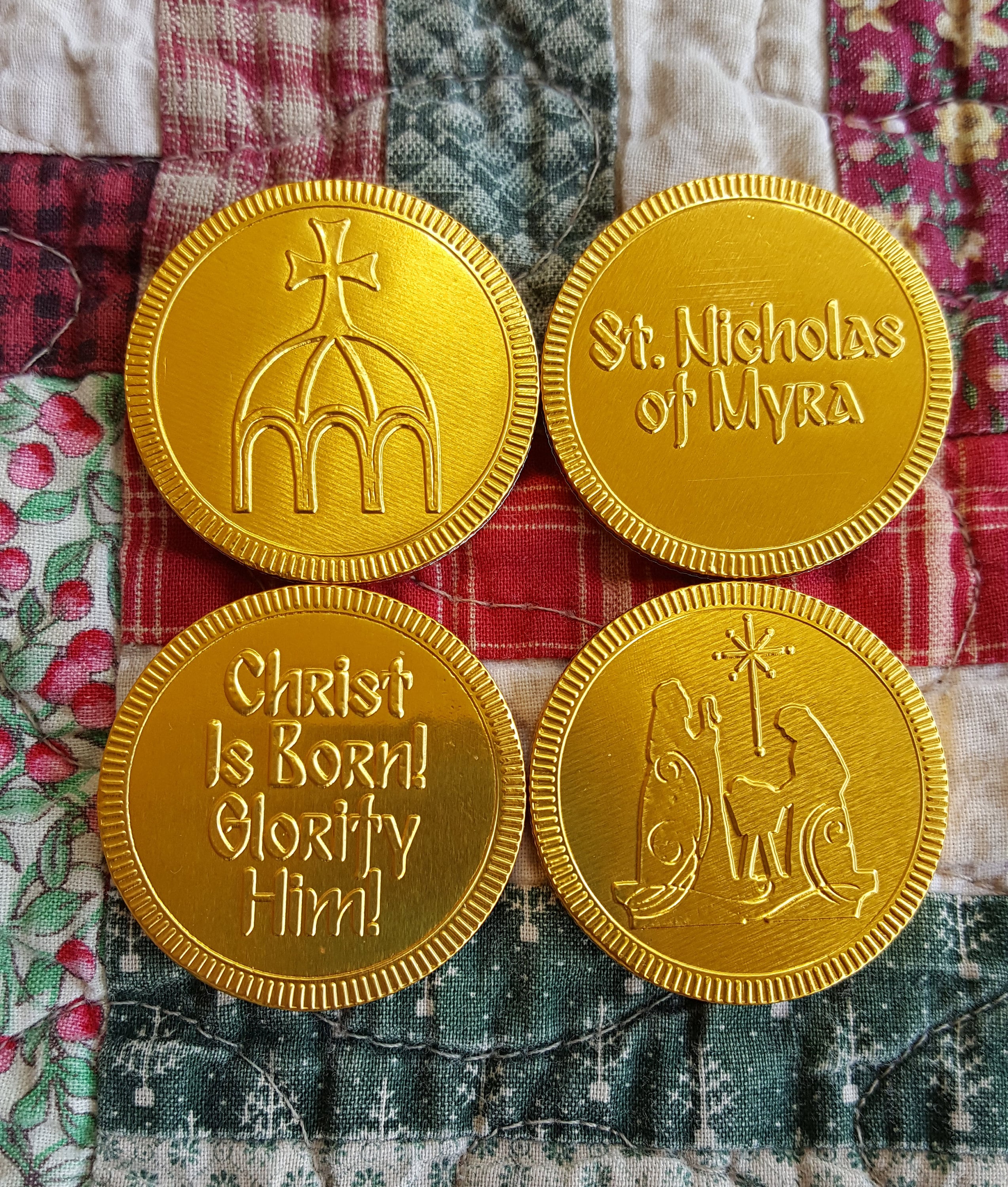 Bulk St. Nicholas and Christmas Chocolate Coins Etsy