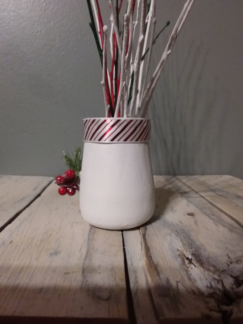 Christmas Birch Twigs And Mini Vase/25 Hand Painted Birch Etsy