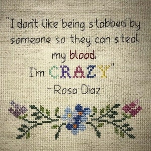Rosa Diaz - Brooklyn Nine-Nine Cross Stitch PDF Pattern