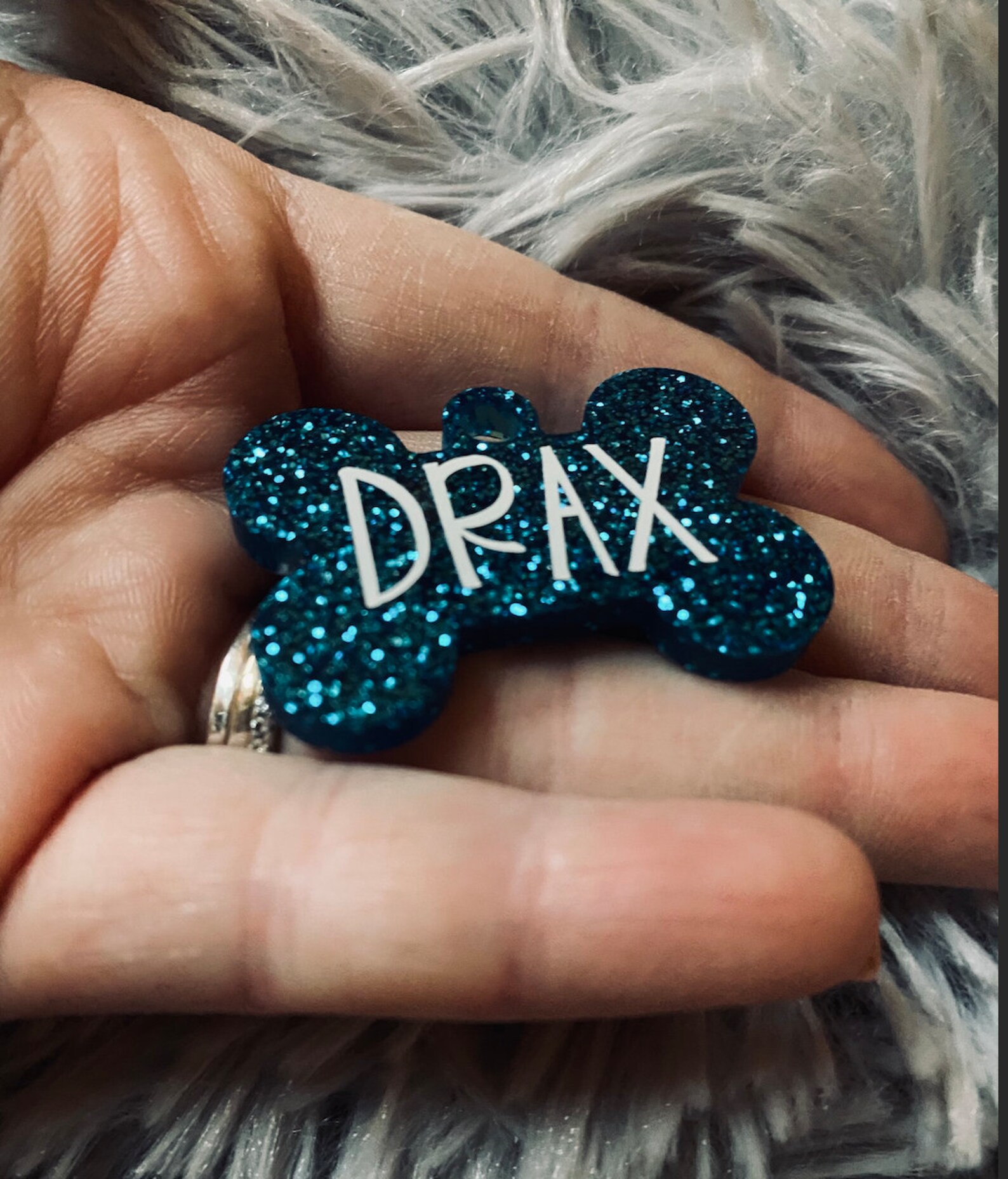 Custom Handmade Resin Pet ID/Name Tag l Bone Shaped Pet Etsy