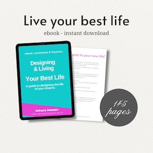 Designing Your Dream Life | Self-Improvement Ebook, Goal-Setting Planner, Personal Growth Journal, Therapy Worksheets, Manifestation Guide