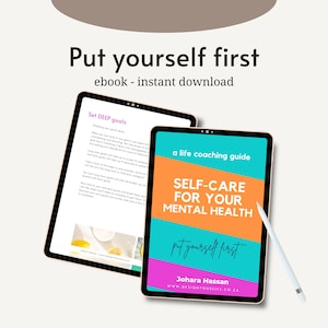 Self-Care & Mindfulness Ebook | Self-Care guide, Therapy Worksheets, Journal Prompts and Mental Health Guide for Stress and Anxiety Relief