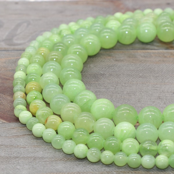 Lime Green Grass Jasper beads, Green round Gemstones, 6mm, 8mm,10mm,12mm full strand 15.5inch #280