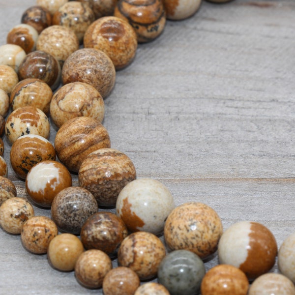 Picture jasper beads, jasper gemstone, 6mm, 8mm,10mm, full strand 15.5inch#44