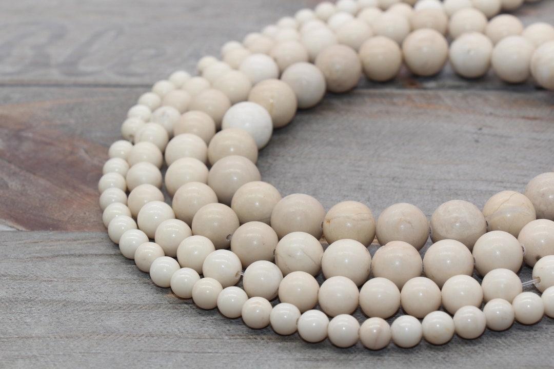 Fossil Jasper Beads, Fossil Jasper Stone, Fossil Beads, Round Gemstones