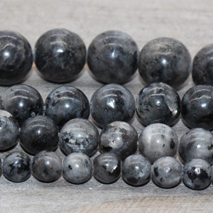 Labradorite beads, Gray round smooth gemstones,6mm, 8mm,10mm,12mm full strand 15.5inch #124