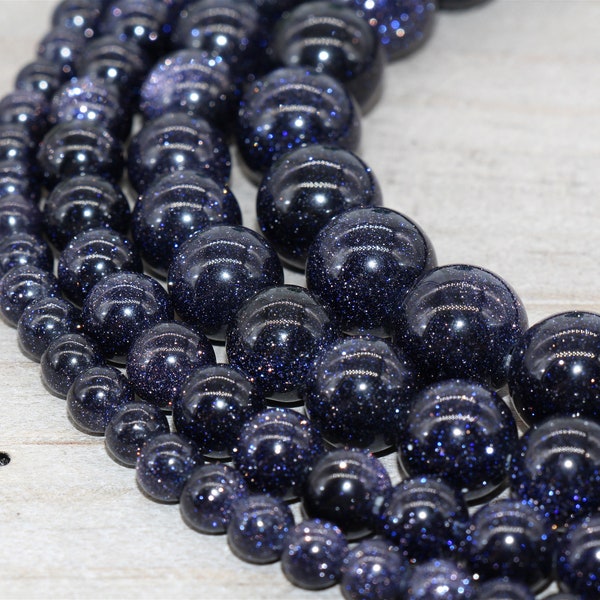 Blue Sandstone beads, Sandstone gemstone, 6mm, 8mm,10mm,12mm full strand 15.5inch#80