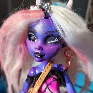 Custom Monster High Hybrid Doll OOAK Violet Teifling