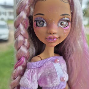 Custom Monster High Doll OOAK Clawdeen Wolf Lilac
