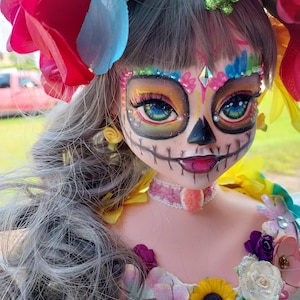Sugar Skull OOAK Bust