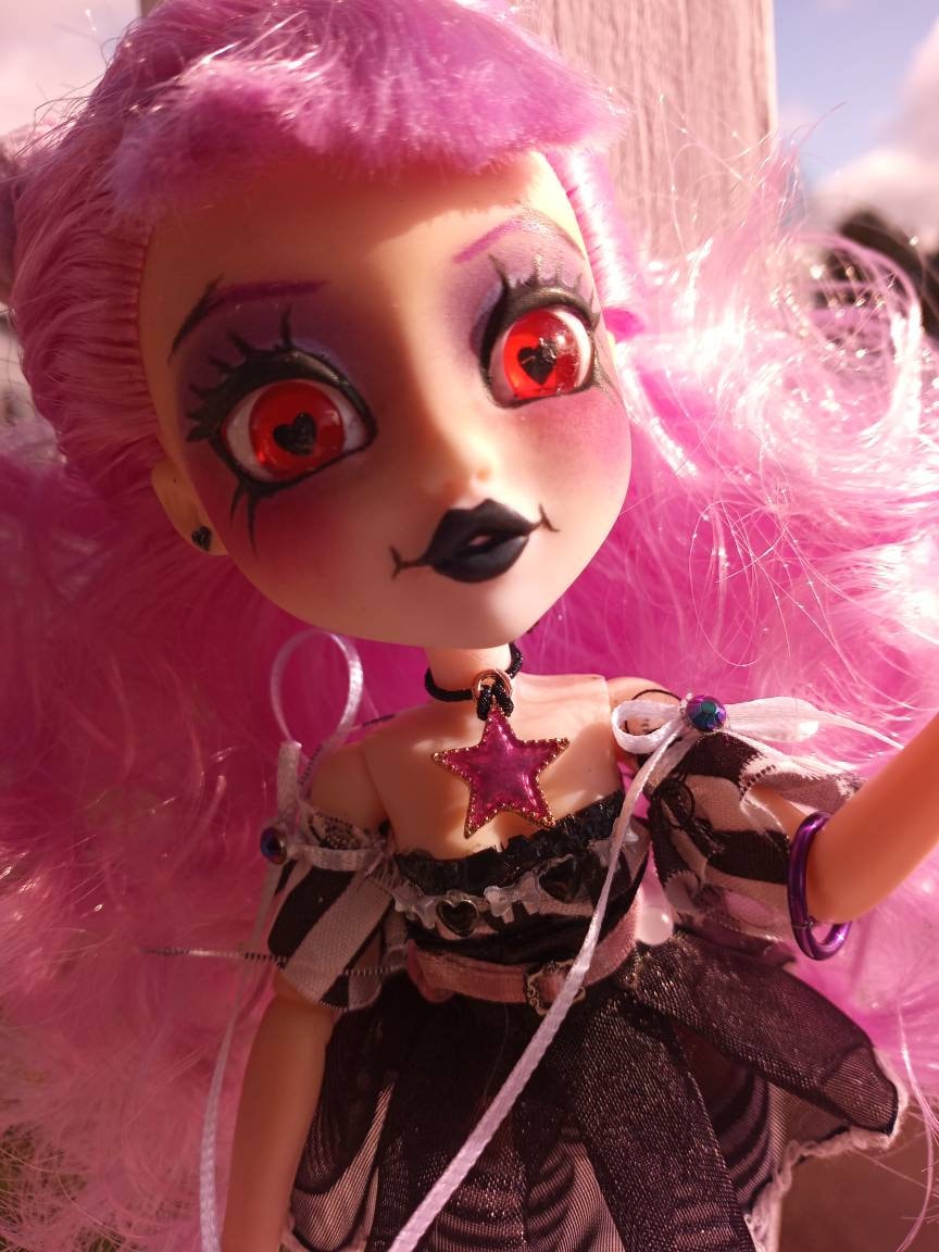 Custom Failfix Kawii Qtee Doll OOAK Goth Girl