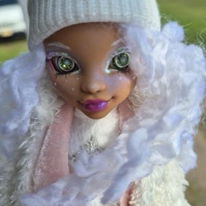 Custom Monster High Doll OOAK Clawdeen Wolf Winter Fun