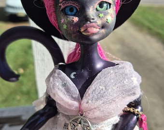 Custom Monster High Doll OOAK Catty Noir Witch
