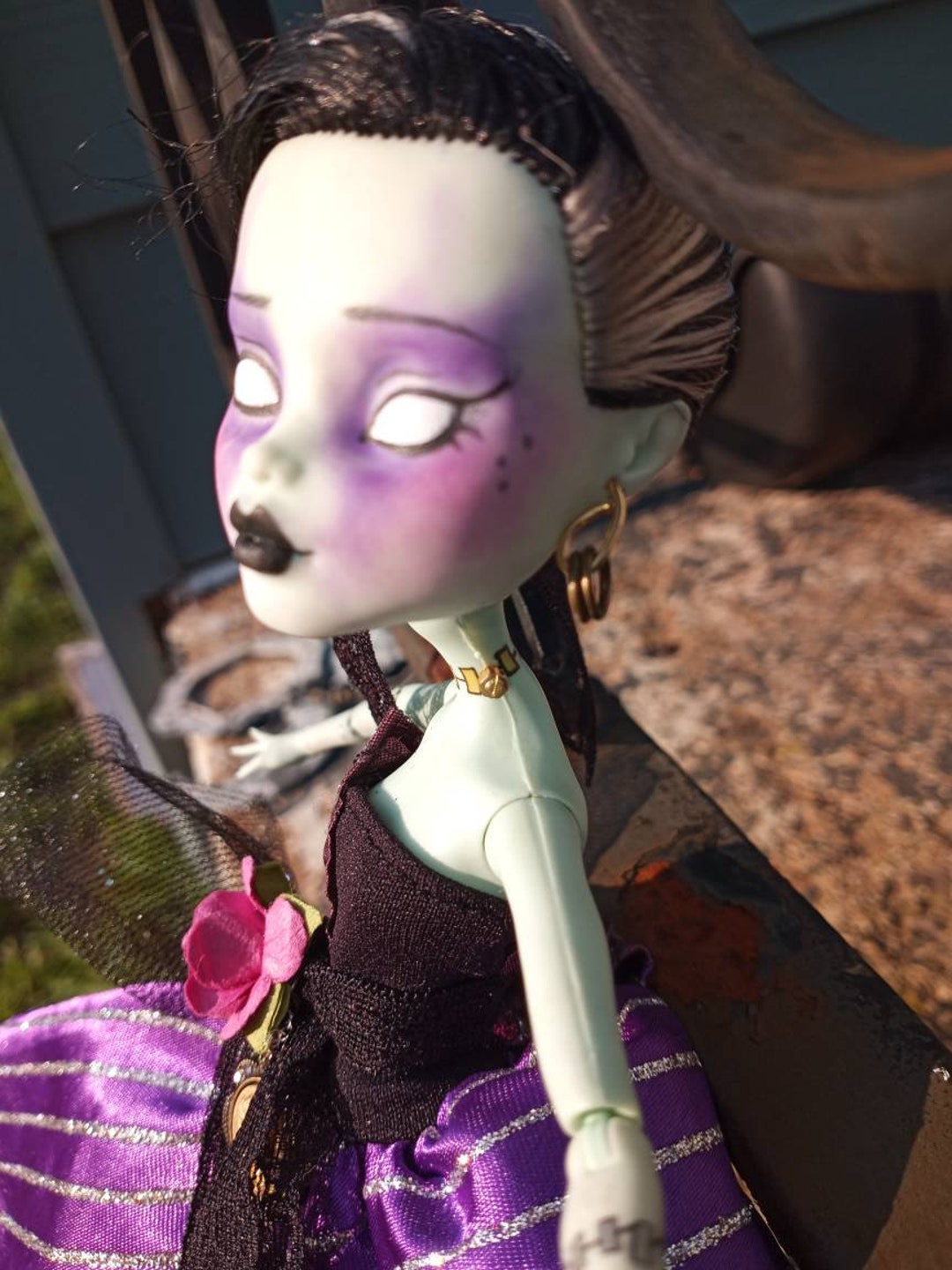 Custom Monster High Doll OOAK Frankie Stein Goth Prom - Etsy