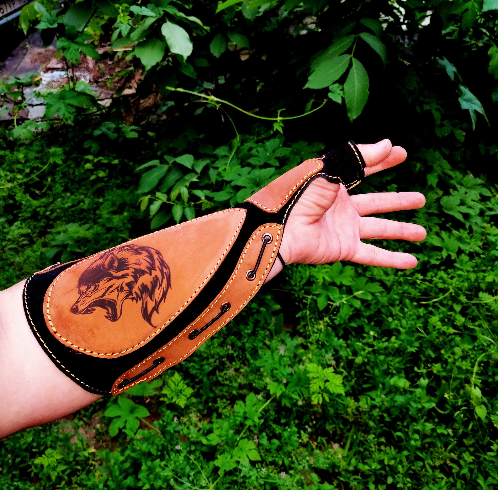 Handmade Leather Archery Archery Glove druid's Etsy