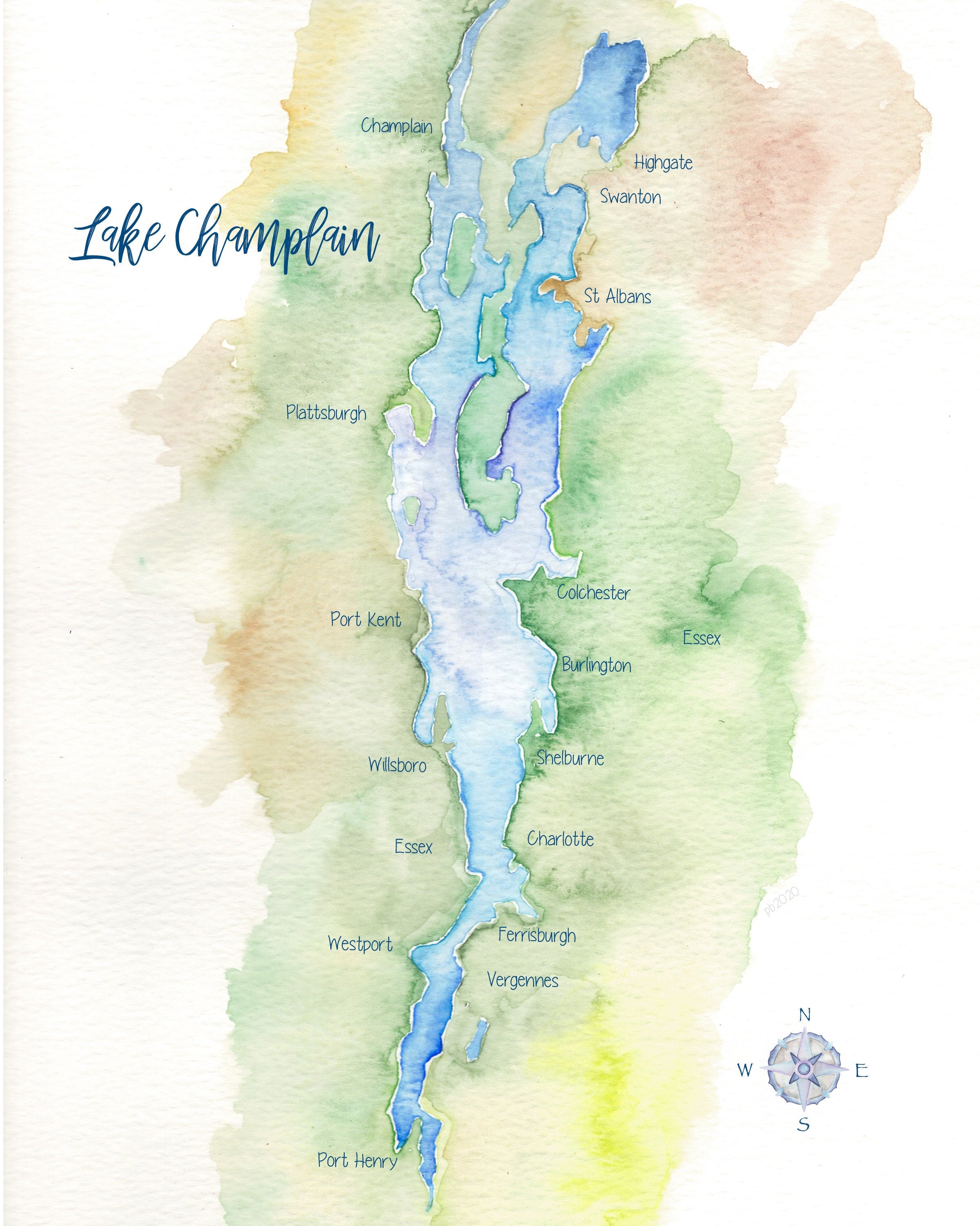 Lake Champlain Map