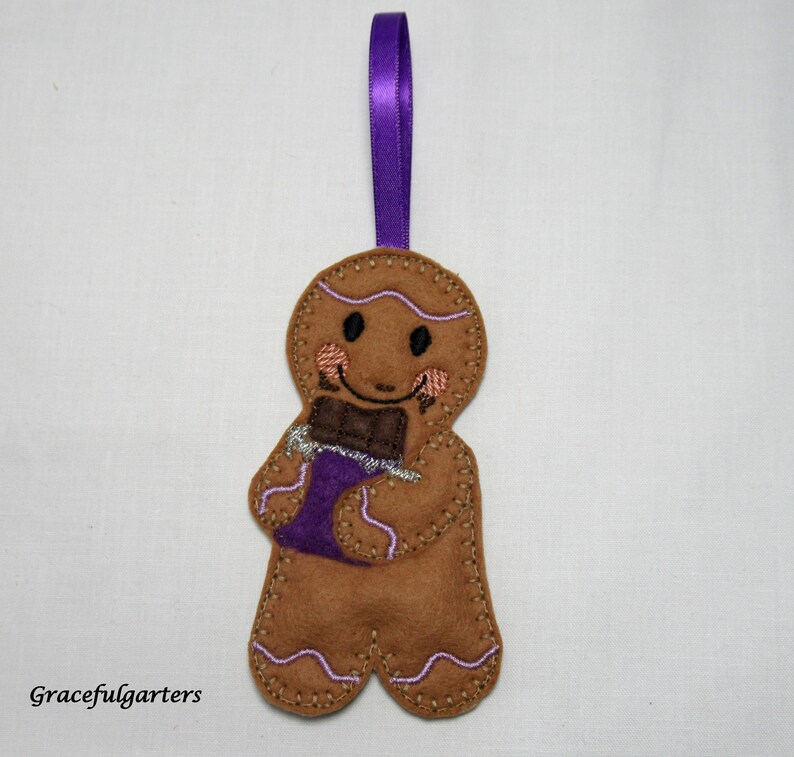 Chocoholic Chocolate Lovers Gingerbread Felt Ginger Christmas Tr Chocoholic Chocolate Lovers Gingerbread Felt Ginger Christmas Tr