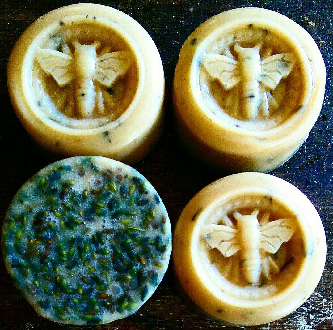 Organic lavendar cleansing and exfoliating soap
