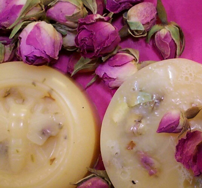 Organic Rose petal soap image 1