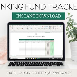Sinking Funds Tracker Excel Google Sheets Printable