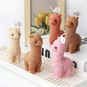 3D Alpaca Candle Silicone Mold-Cute Alpaca Candle Mold-Animal Alpaca Candle Mold-Beeswax Candle Soap Mold-DIY Aromatherapy Plaster Mold
