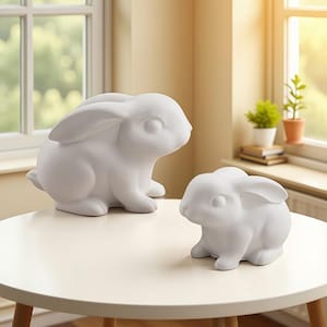Animal Rabbit Silicone Mold-Cute Rabbit Resin Mold-Easter Bunny Candle Mold-Rabbit Shaped Soap Mold-Concrete Cement Mold-Home Decor Mold