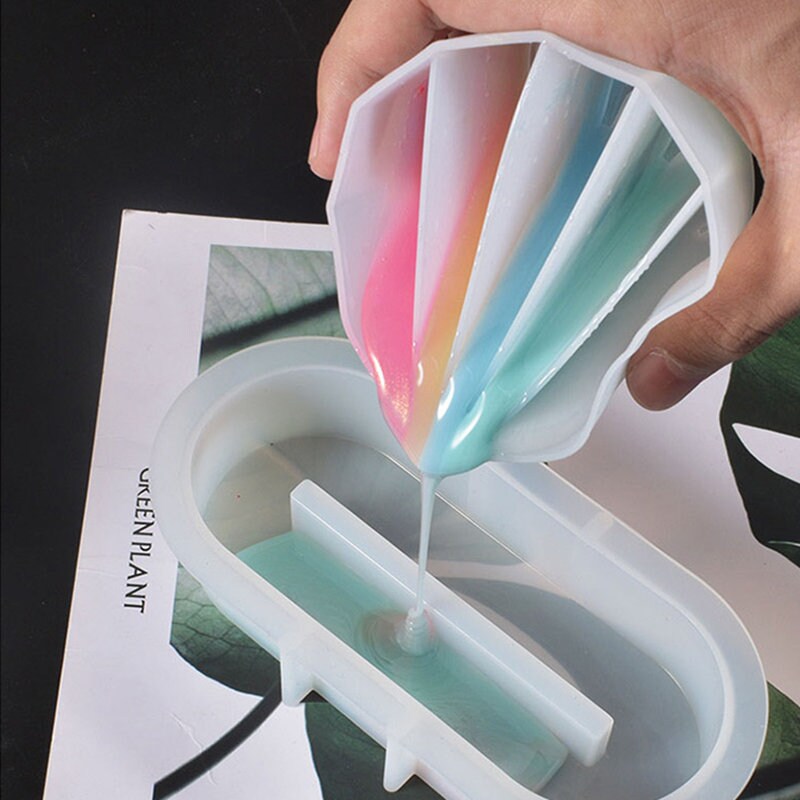 Gobelet Divisé Pour La Peinture,Gobelet En Silicone Divisé Réutilisable Pour Verser La Peinture – Paint Pouring Art Supplies Pour Peinture Acrylique Fluid Art Résine Pouring Making