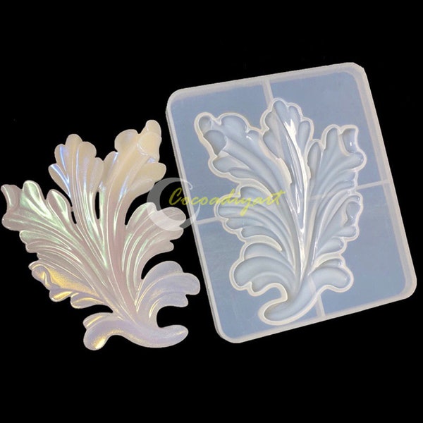 Leaf Silicone Mold-Large Leaf Resin Mold-Fern Leaf Mold-Plant Resin Mold-Resin Casting Mold-Epoxy Resin Art Mold