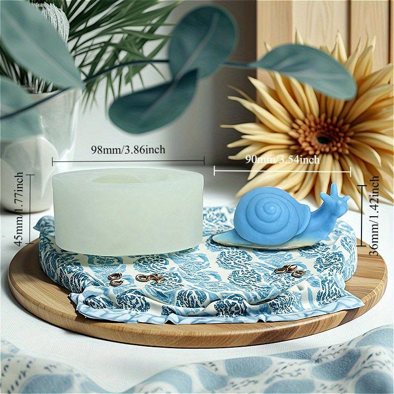 Stampo In Silicone 3D A Forma Di Lumaca | 15x12,6x9,3 Cm | Per Candele, Saponi, Resina | Fai Da Te