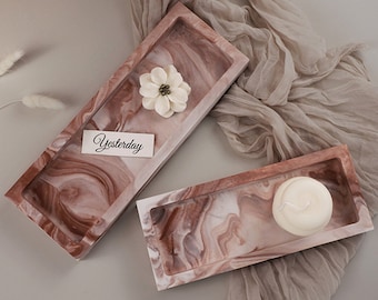 Rectangle Tray Resin Silicone Mold-Rectangular Jewelry Trinket Tray Mold-Concrete Cement Jesmonite Candle Tray Mold-Flower Pot Base Mold